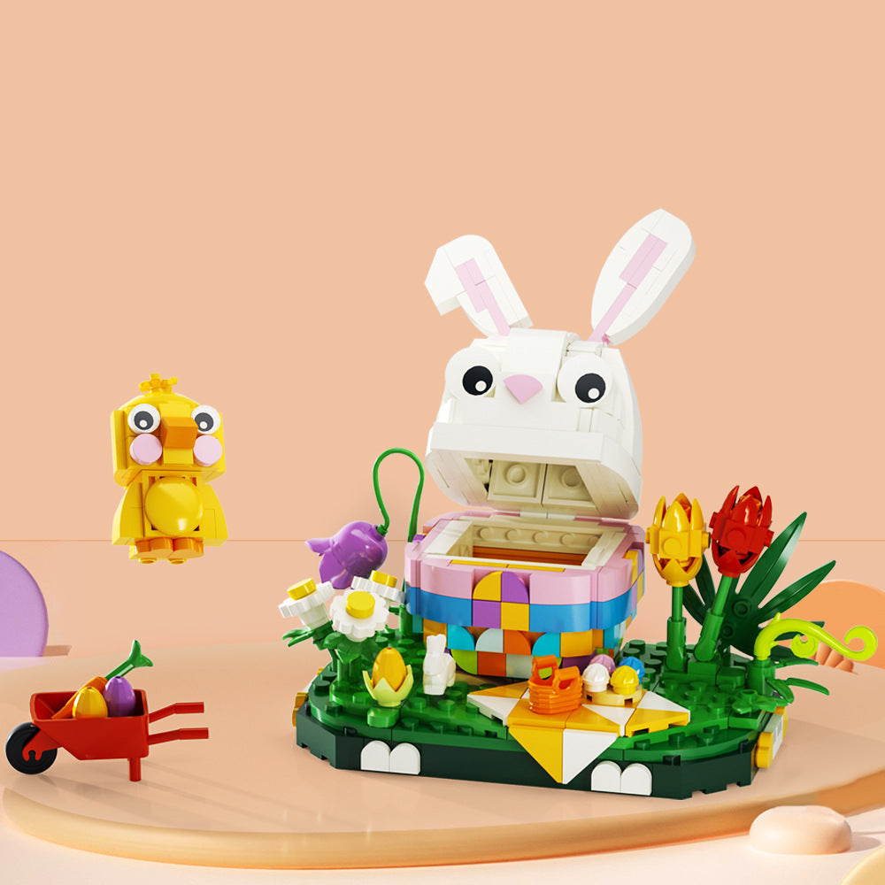 easter bunny egg building set | lego compatible - 1
