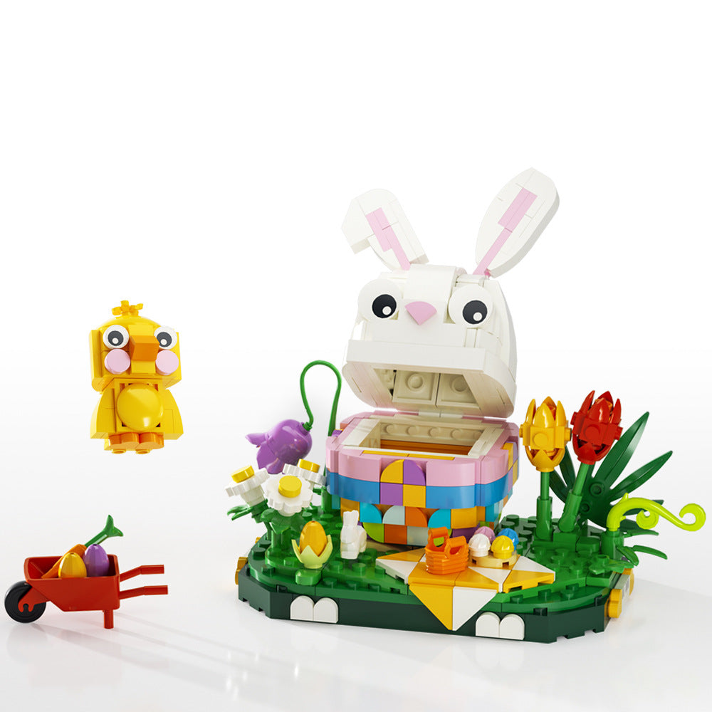 easter bunny egg building set | lego compatible - 4
