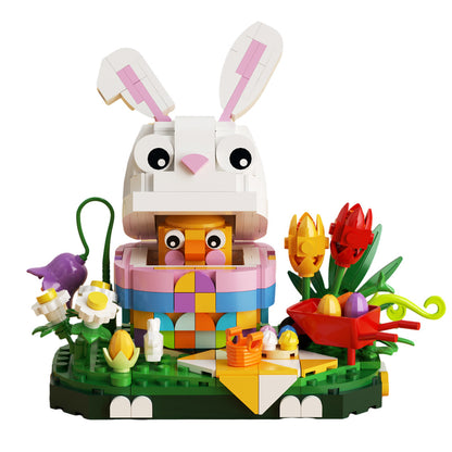 easter bunny egg building set | lego compatible - 5