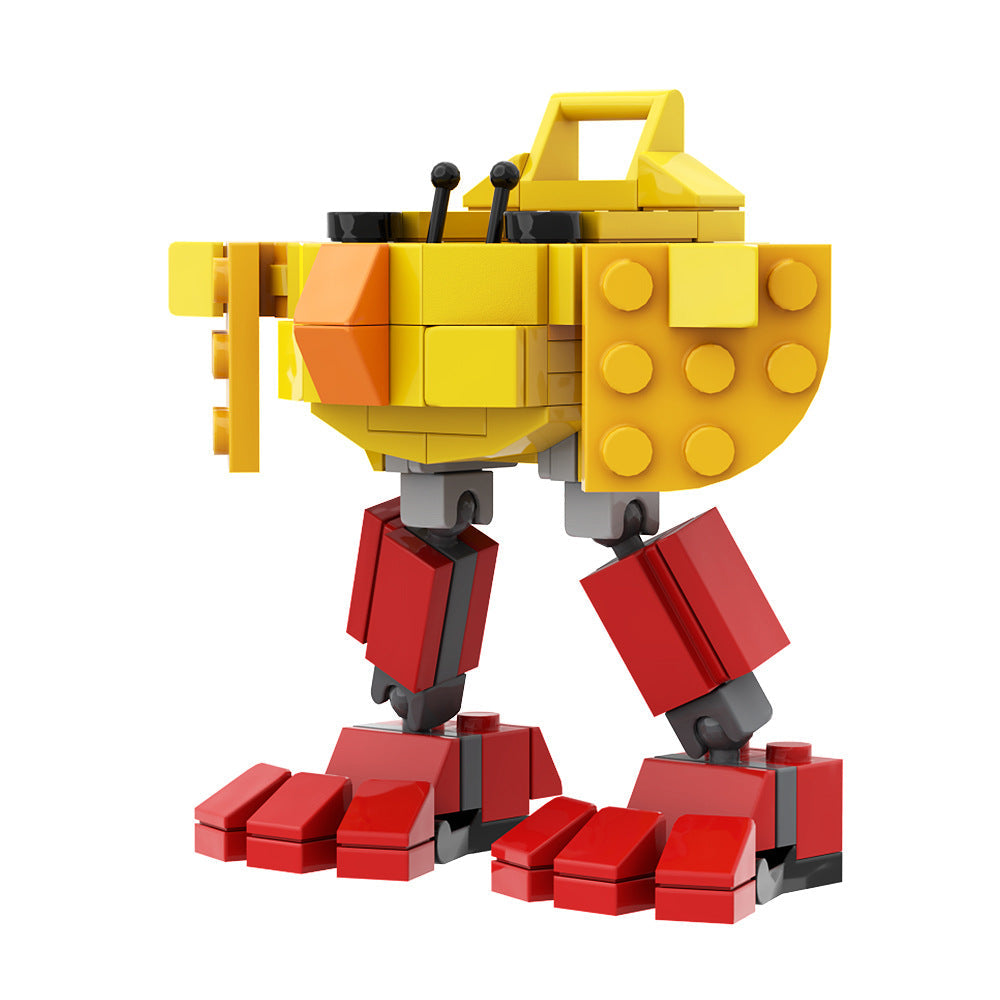 Easter Chick Mech Building Kit | LEGO-Compatible MOC - 1