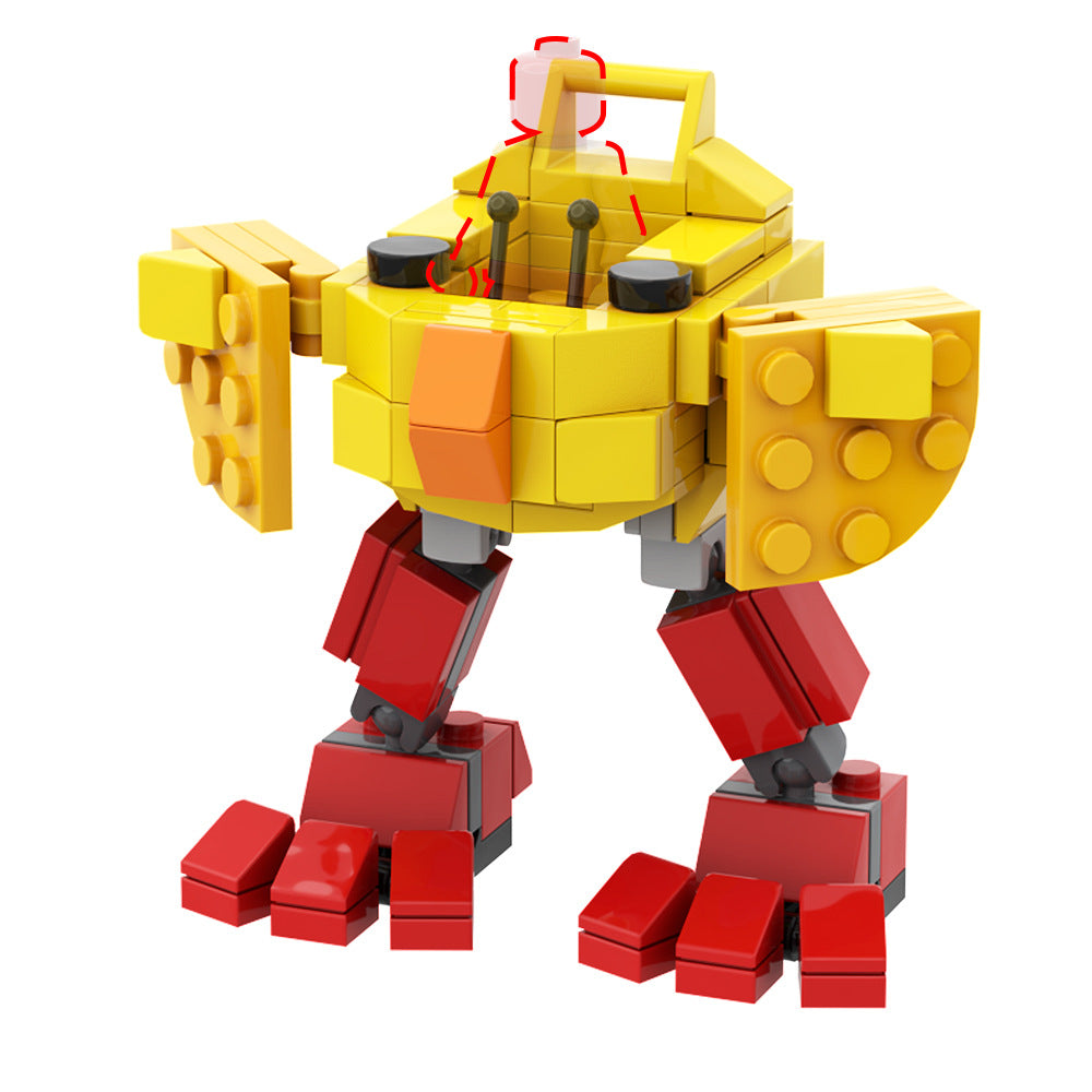 Easter Chick Mech Building Kit | LEGO-Compatible MOC - 5