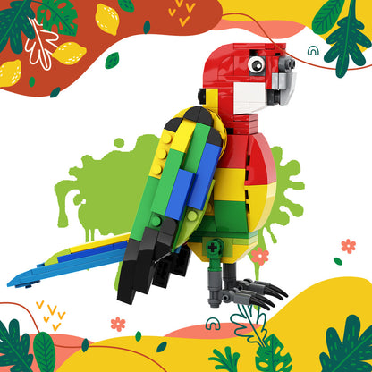 eastern rosella parrot building set | moc-14335 - 1