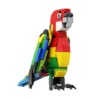 Eastern Rosella Parrot MOC Building Kit – Colorful Bird Display Model Kit - 1