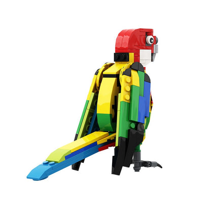 Eastern Rosella Parrot MOC Building Kit – Colorful Bird Display Model Kit - 3