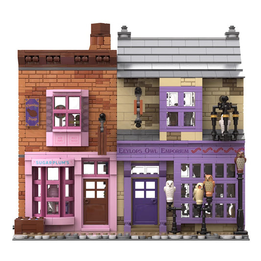 eeylops owl emporium and sugarplums sweet shop building set | moc-69155 - 4