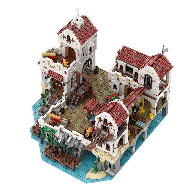 Eldorado Fortress MOC Building Kit | Pirate Fortress Architecture Model - 1