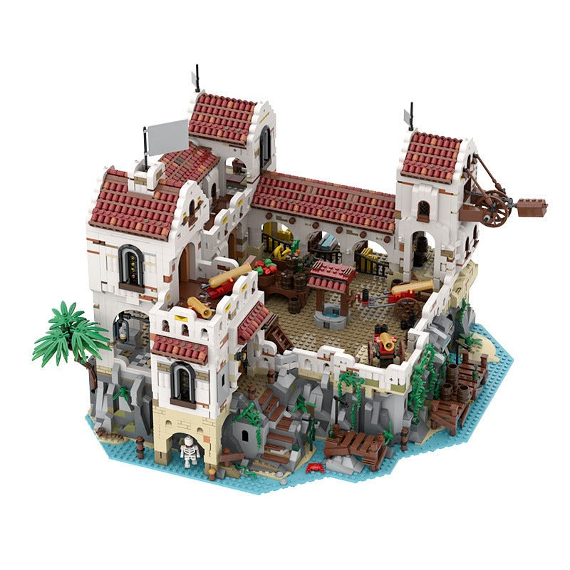 Eldorado Fortress MOC Building Kit | Pirate Fortress Architecture Model - 3