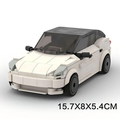Electric Crossover Car MOC Vehicle Building Kit | Modern EV Model - 9