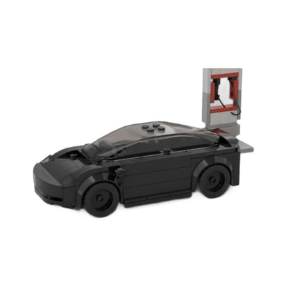 Electric EV Sedan Building Kit | 6-Stud LEGO-Compatible MOC - 2