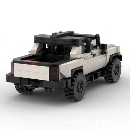 Electric Off-Road EV Pickup Truck MOC Building Kit | 4x4 Vehicle Model - 2