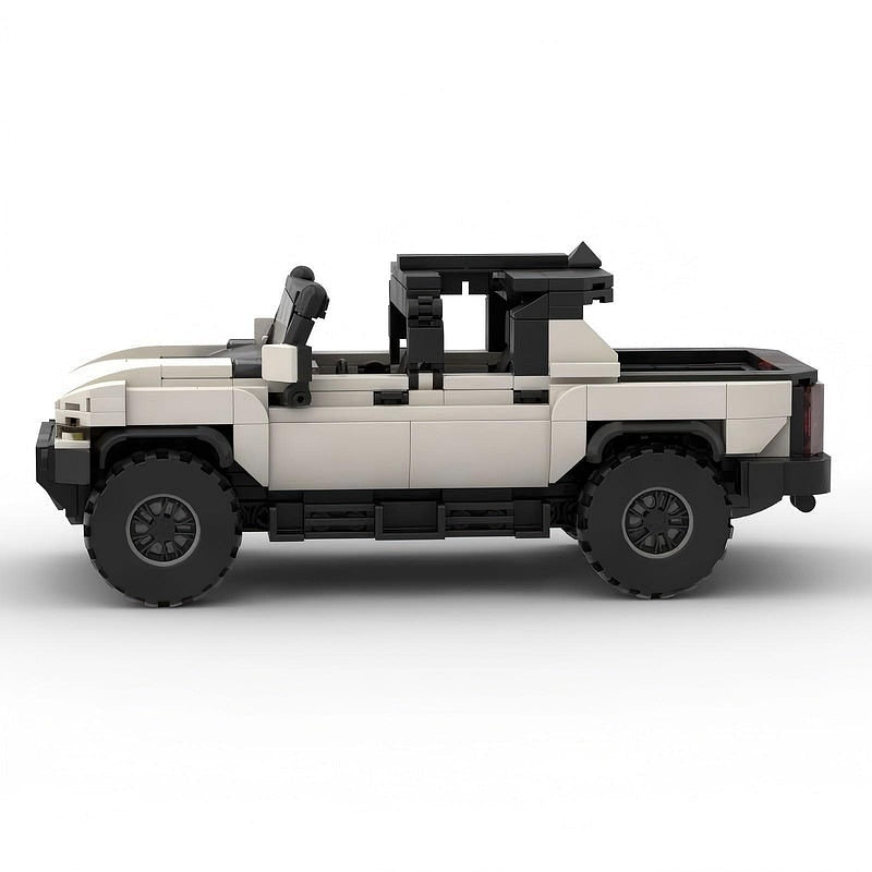 Electric Off-Road EV Pickup Truck MOC Building Kit | 4x4 Vehicle Model - 3