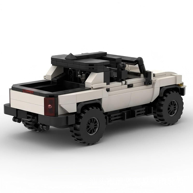 Electric Off-Road EV Pickup Truck MOC Building Kit | 4x4 Vehicle Model - 4