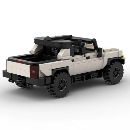 Electric Off-Road EV Pickup Truck MOC Building Kit | 4x4 Vehicle Model - 4