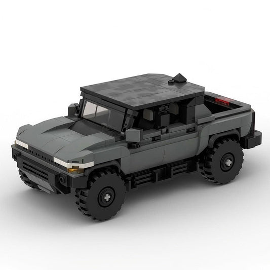 Electric Off-Road Pickup Truck MOC Building Kit | Hard Top Vehicle Model - 1