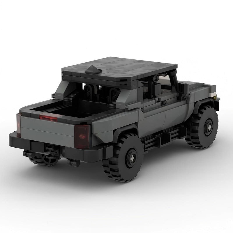 Electric Off-Road Pickup Truck MOC Building Kit | Hard Top Vehicle Model - 2