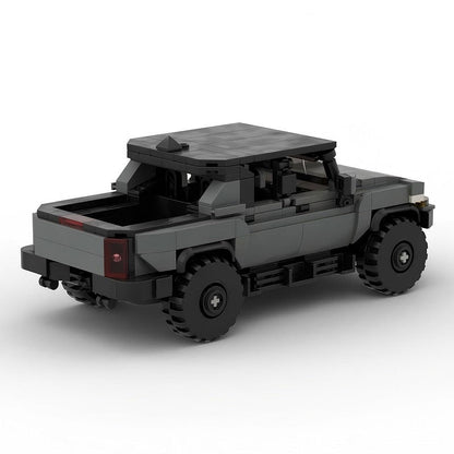 Electric Off-Road Pickup Truck MOC Building Kit | Hard Top Vehicle Model - 3