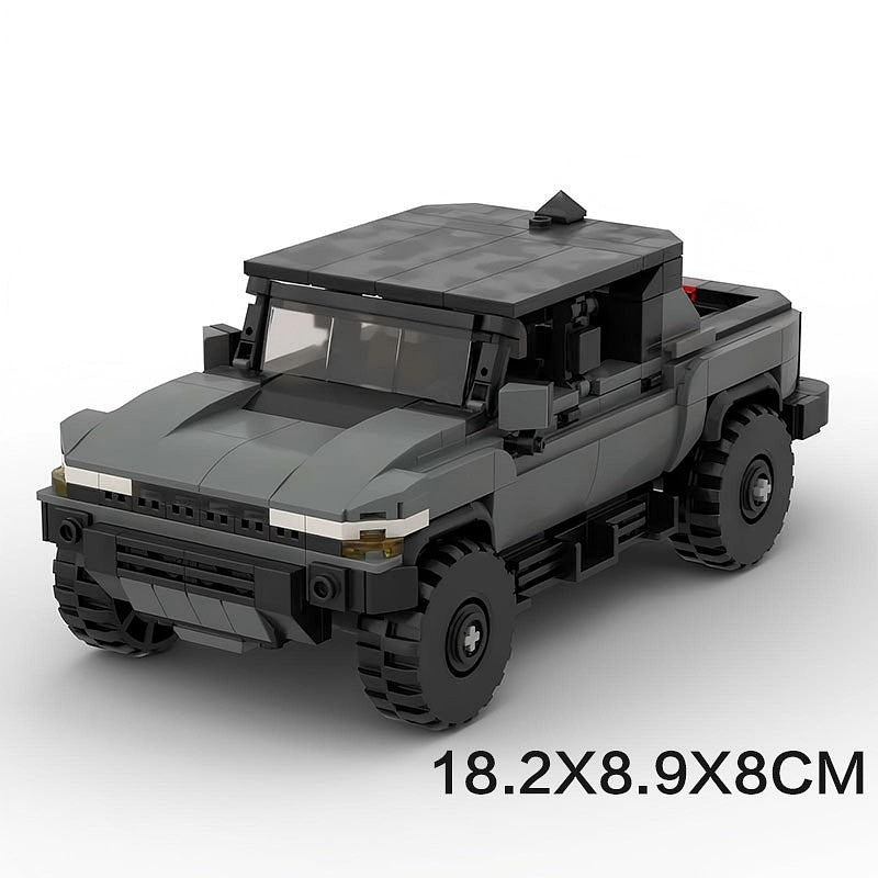 Electric Off-Road Pickup Truck MOC Building Kit | Hard Top Vehicle Model - 6