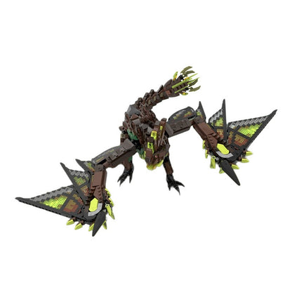 Electric Wyvern Dragon Building Kit | LEGO-Compatible MOC - 1