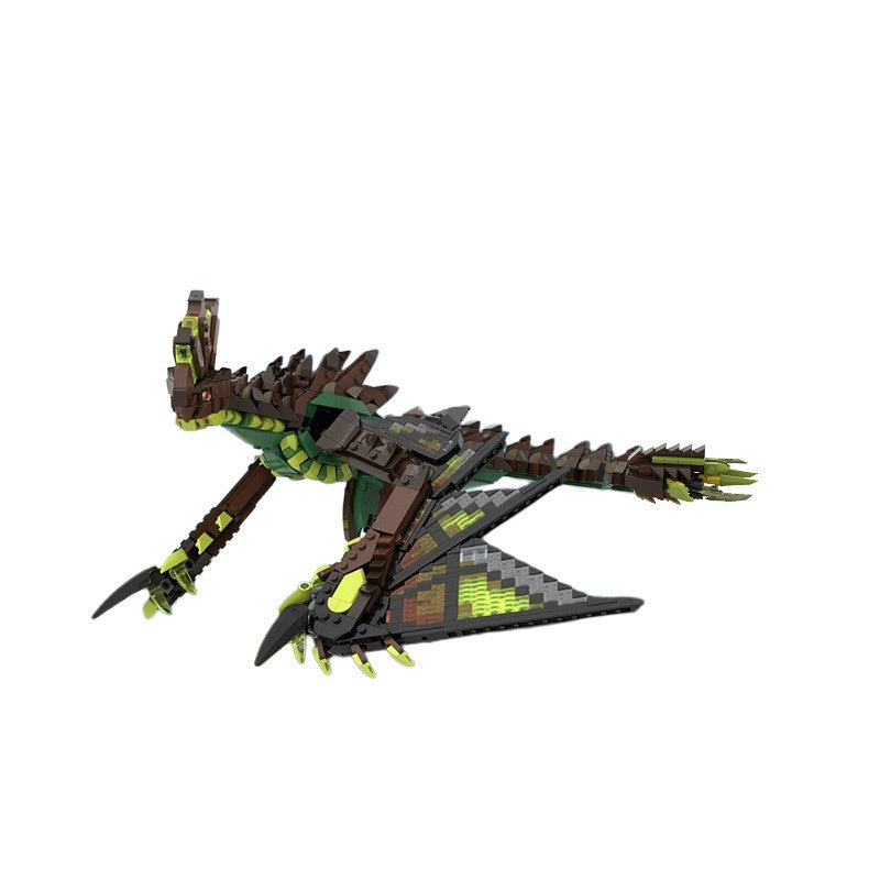 Electric Wyvern Dragon Building Kit | LEGO-Compatible MOC - 2