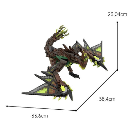 Electric Wyvern Dragon Building Kit | LEGO-Compatible MOC - 3