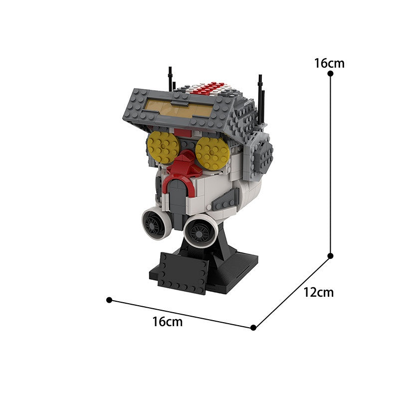 Elite Clone Tech Specialist Helmet Building Kit | LEGO-Compatible MOC - 3