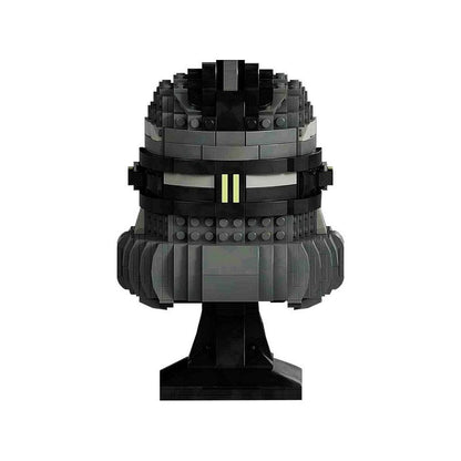 Elite Sci-Fi Commando Helmet MOC Character Display Building Kit - 6
