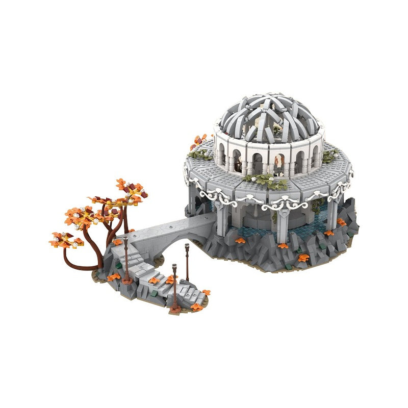 Elven Valley Sanctuary White Council Chamber Building Kit | LEGO-Compatible MOC - 4