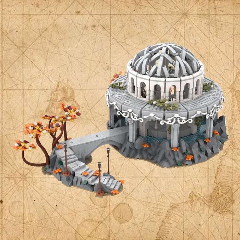 Elven Valley Sanctuary White Council Chamber MOC Building Kit - 4