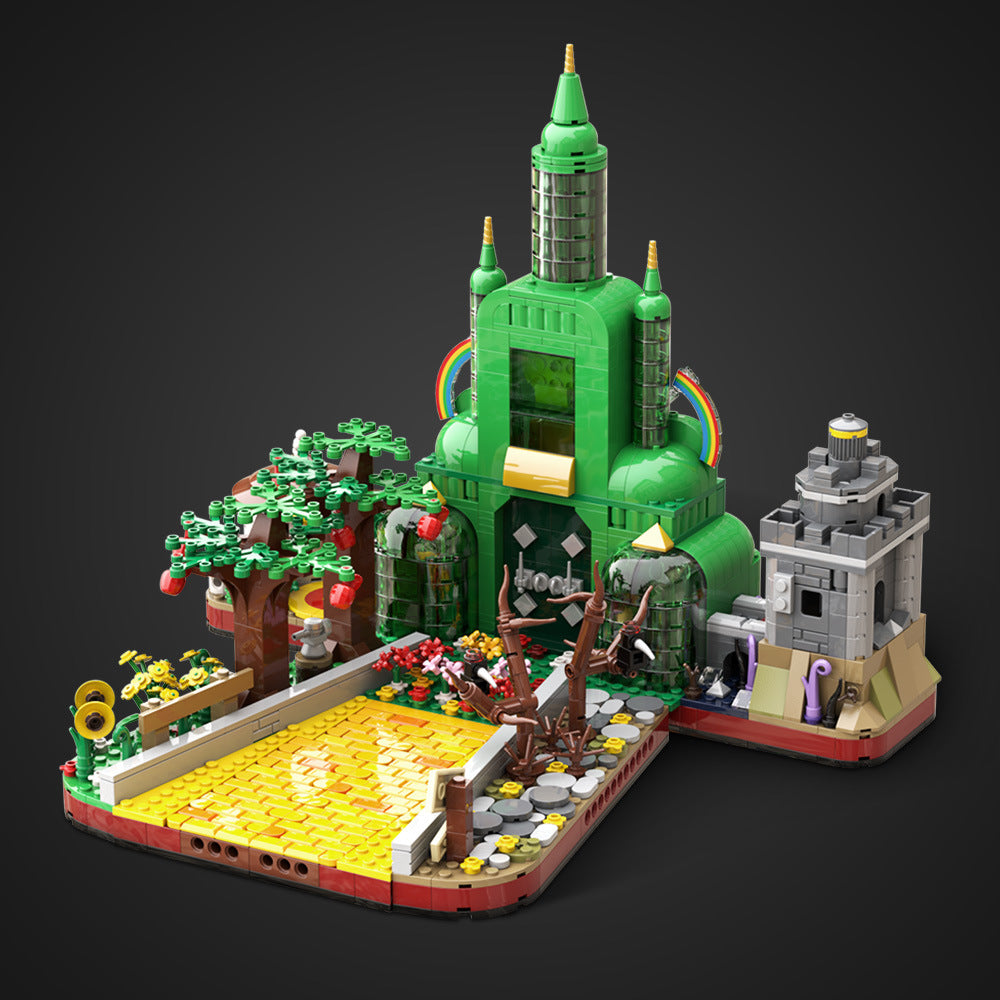 emerald city castle building set | wizard of oz | lego compatible - 1