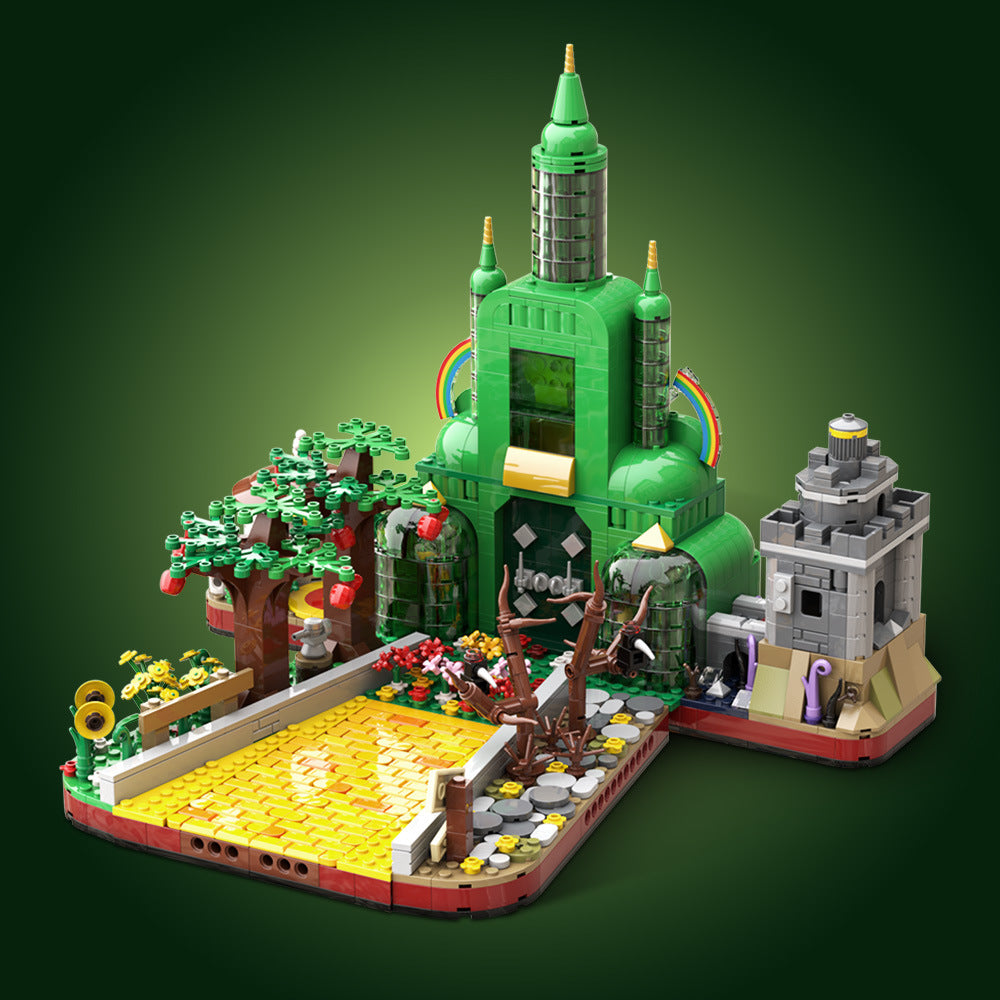 emerald city castle building set | wizard of oz | lego compatible - 2