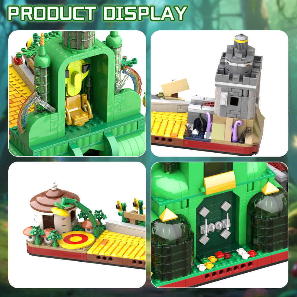 emerald city castle building set | wizard of oz | lego compatible - 4