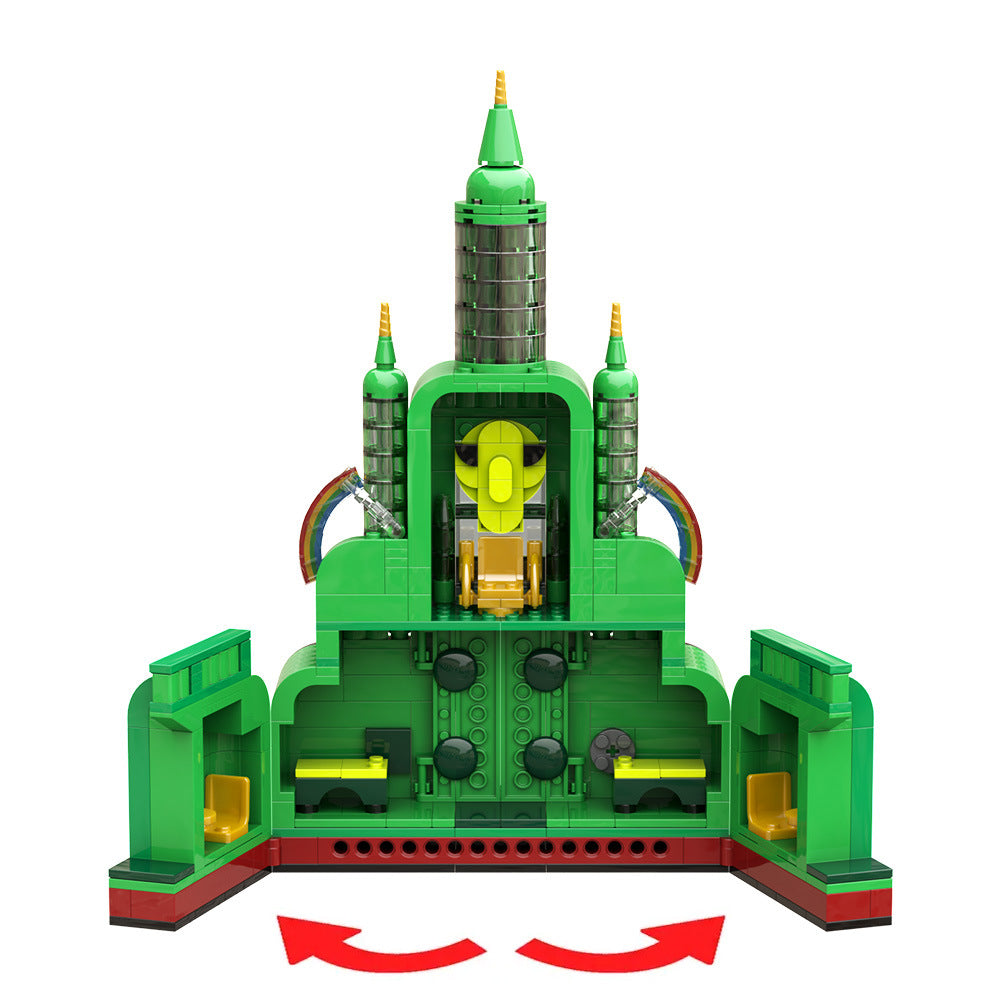 emerald city castle building set | wizard of oz | lego compatible - 5