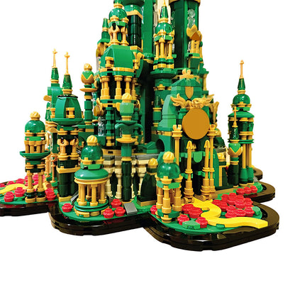 emerald city wizard's palace building kit | world of oz | moc-241626 - 5