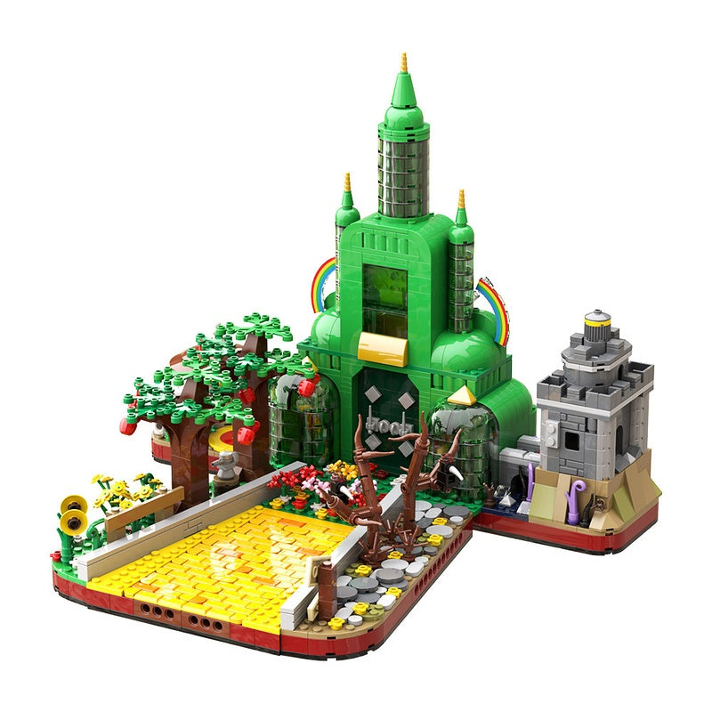 Emerald Fantasy Wizard City Building Kit | LEGO-Compatible MOC - 3