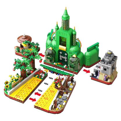 Emerald Fantasy Wizard City Building Kit | LEGO-Compatible MOC - 4