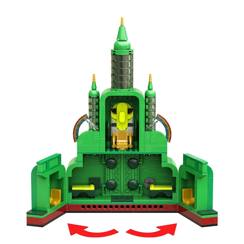 Emerald Fantasy Wizard City Building Kit | LEGO-Compatible MOC - 5