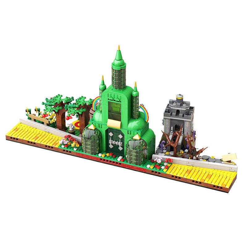 Emerald Fantasy Wizard City Building Kit | LEGO-Compatible MOC - 6