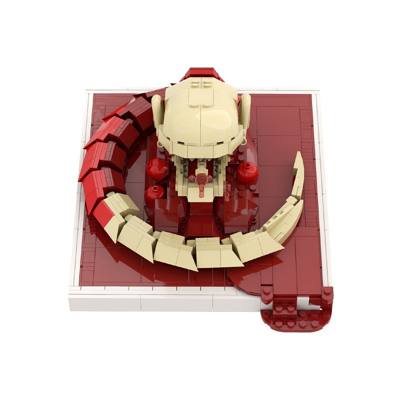 Emerging Alien Larva Horror Diorama MOC Building Kit - 3