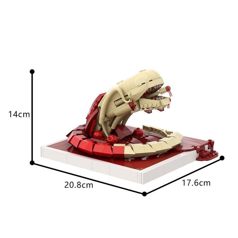 Emerging Alien Larva Horror Diorama MOC Building Kit - 4