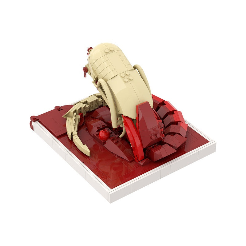Emerging Alien Larva Horror Diorama MOC Building Kit - 6
