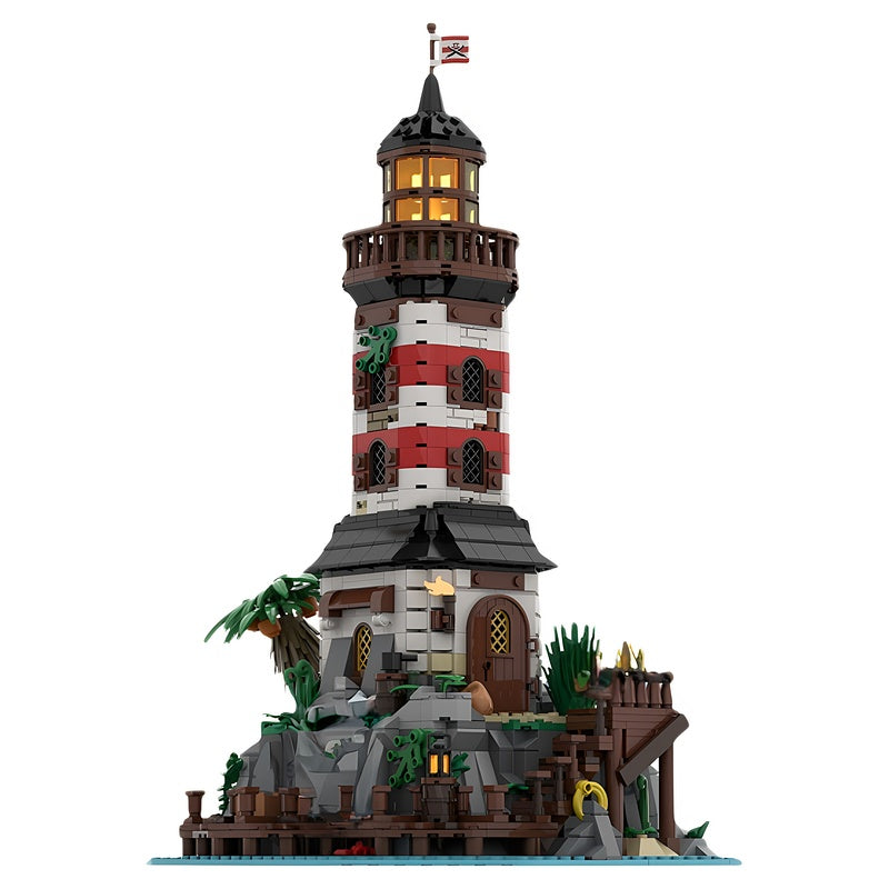 Empire Lighthouse & Rocky Island MOC Building Kit - 3
