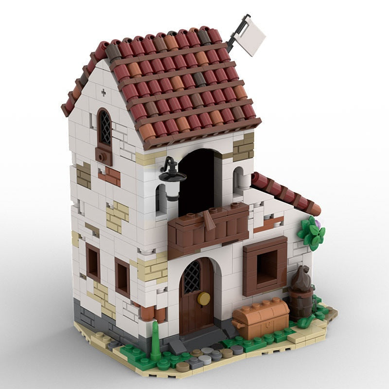 Empire Soldiers House MOC Building Kit | Historic Military Village Model - 2
