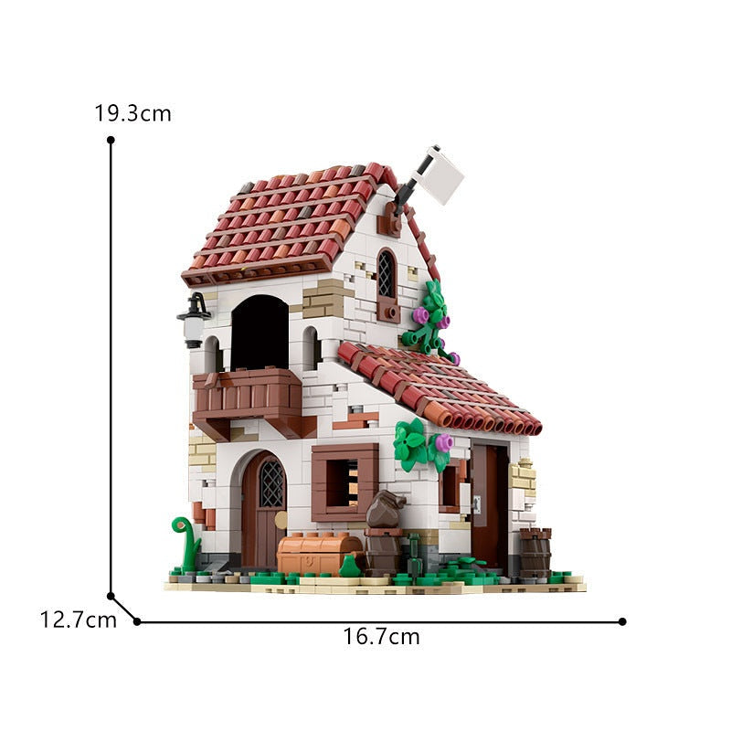 Empire Soldiers House MOC Building Kit | Historic Military Village Model - 5