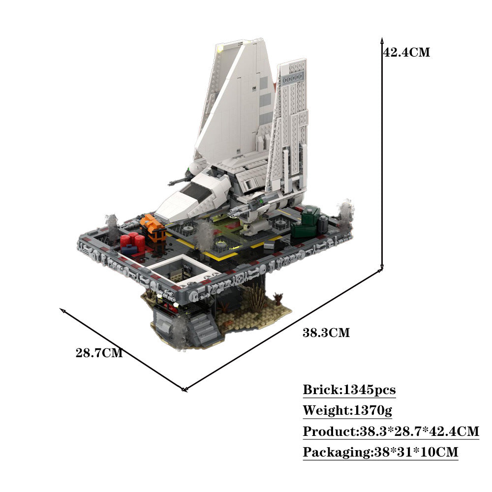 empire tydirium shuttle landport on tatooine | star wars | moc-110113 - 4