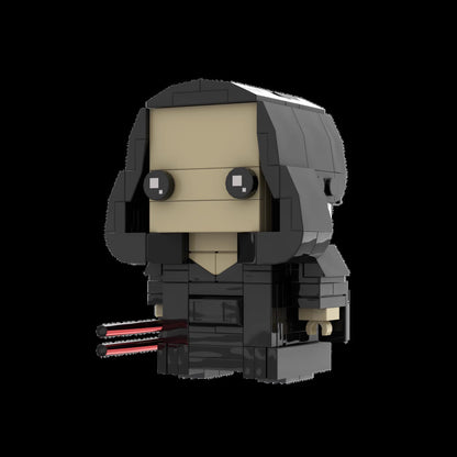 empress palpatine brickheadz building set | star wars | moc-190033 - 4