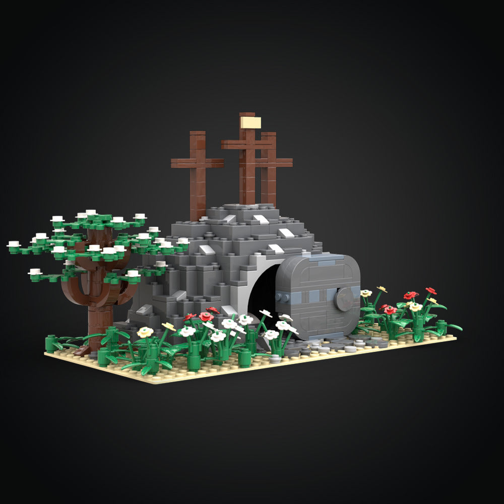 Empty Tomb Building Kit | Jesus Resurrection Scene | LEGO-Compatible MOC - 3