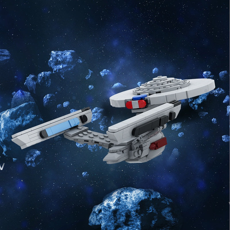 Enterprise 1701-A Inspired MOC Interstellar Capital Ship Building Kit - 2