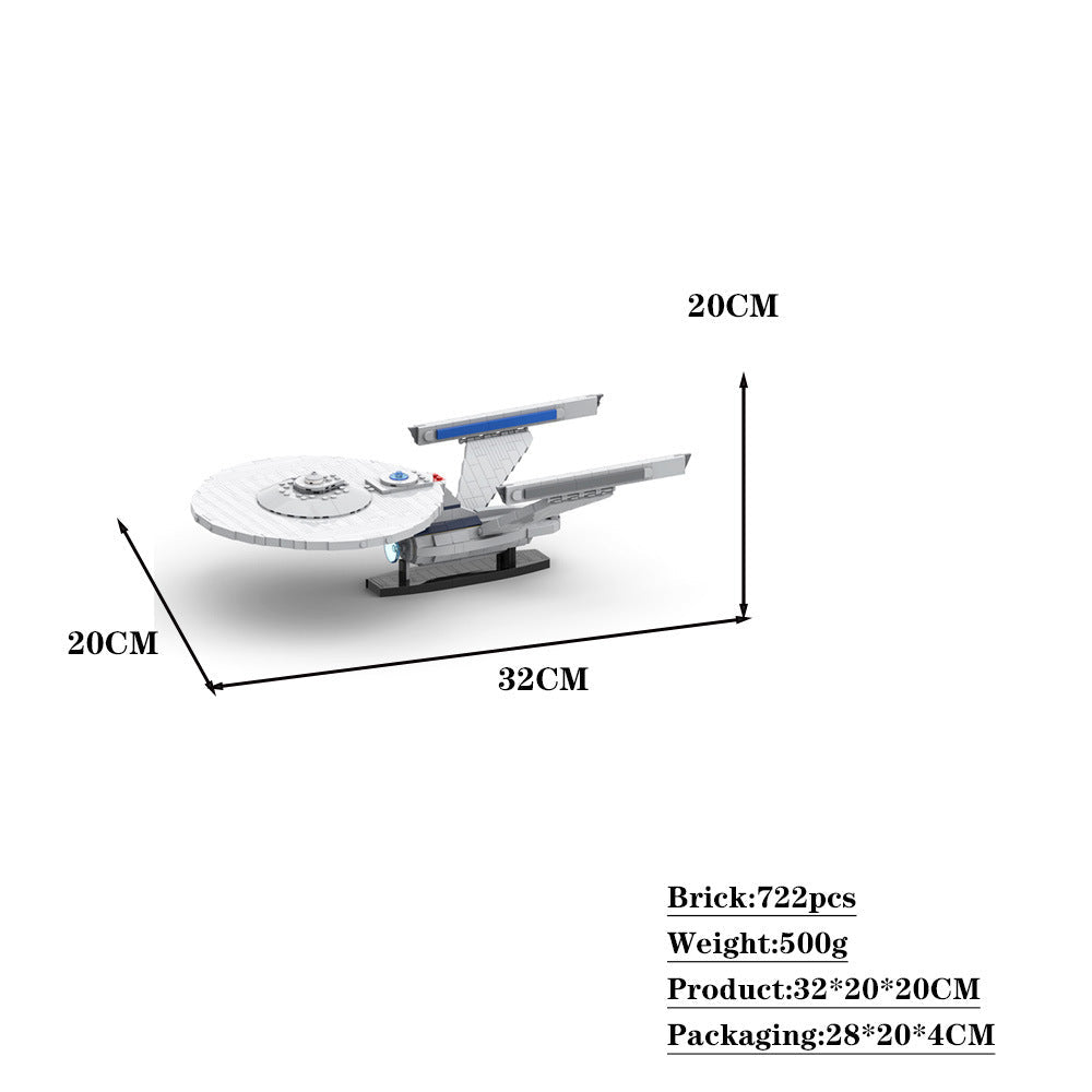enterprise-a building set | star trek | moc-65689 - 4