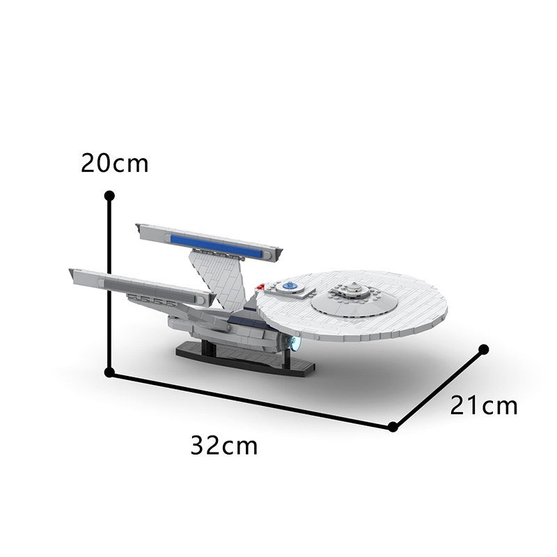 Enterprise Class MOC Building Kit | Sci-Fi Exploration Starship Model - 2