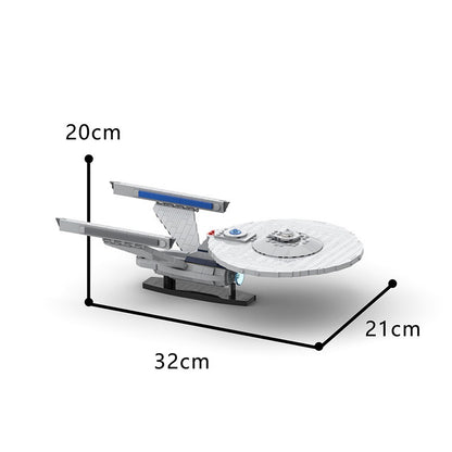 Enterprise Class MOC Building Kit | Sci-Fi Exploration Starship Model - 2